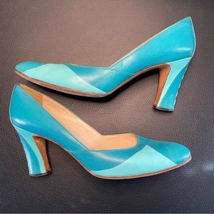 Vintage Garolini upcycled pumps size 8